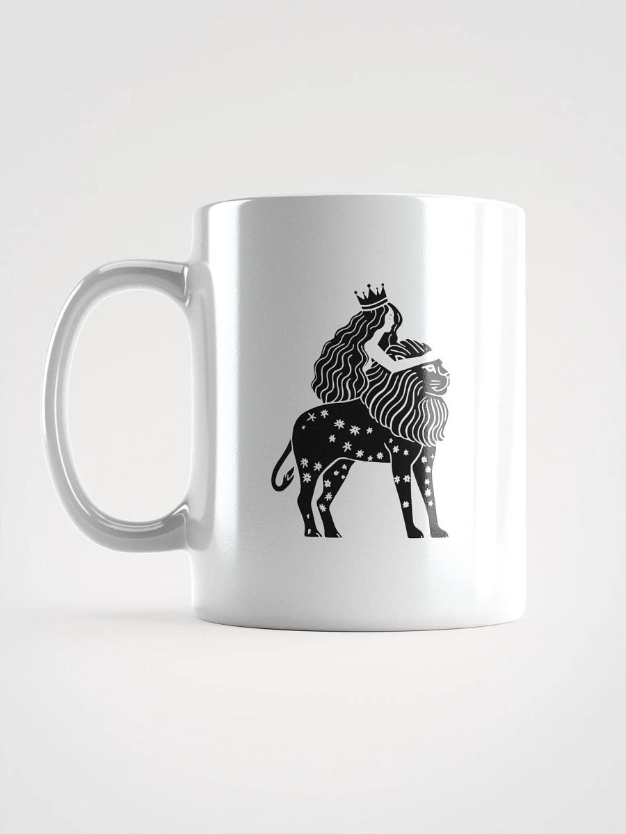 Midnight Reflections Mug - Leo Zodiac Line Art | Lion Star Sign Artwork for Astrology Lovers product image (14)