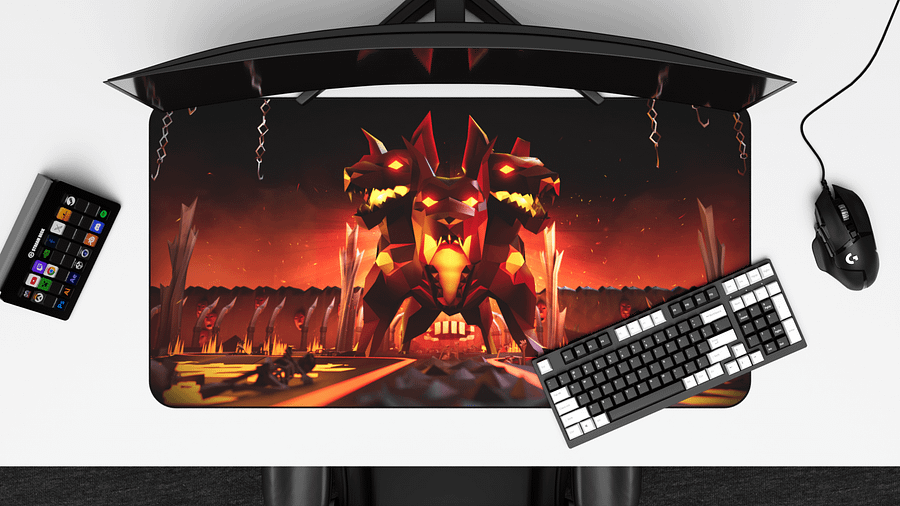 Cerberus | Large 3D Desk Mat product image (3)