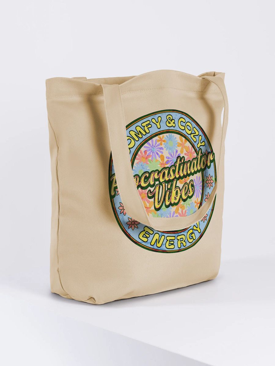 Procrastinator Vibes Comfy And Cozy Energy Eco-Friendly Tote product image (4)