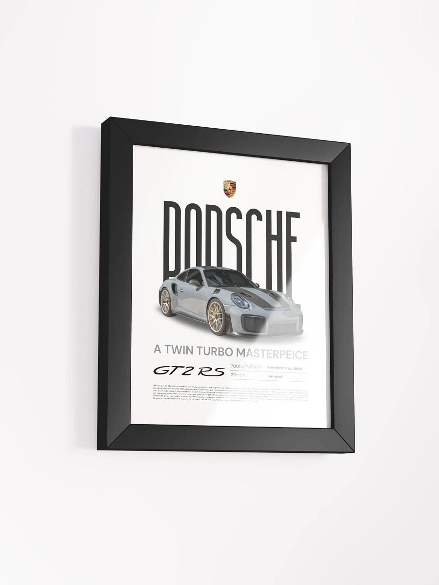 PORSCHE GT2RS FRAMED POSTER product image (2)