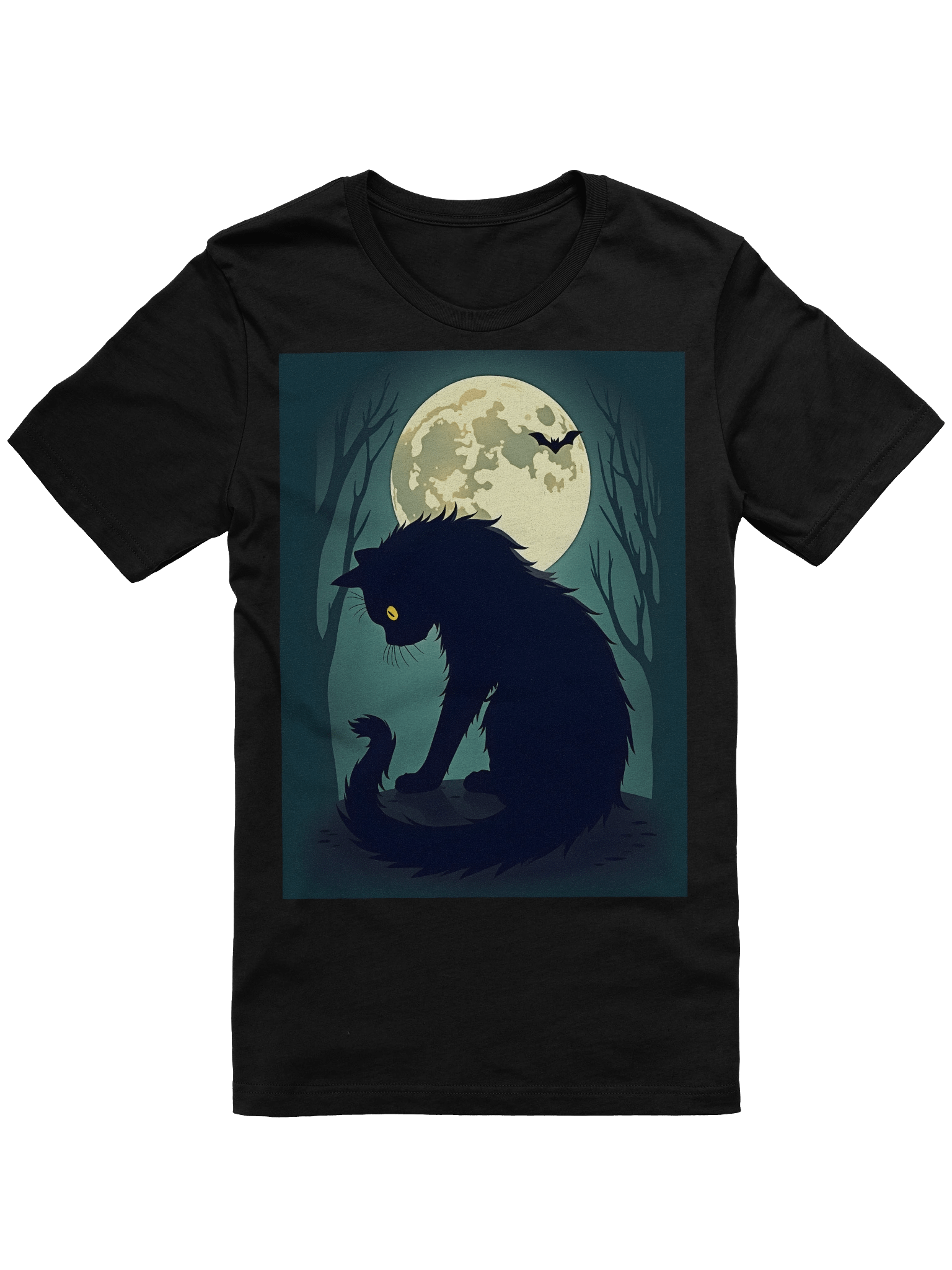 Midnight Cat Glow T-Shirt product image (1)
