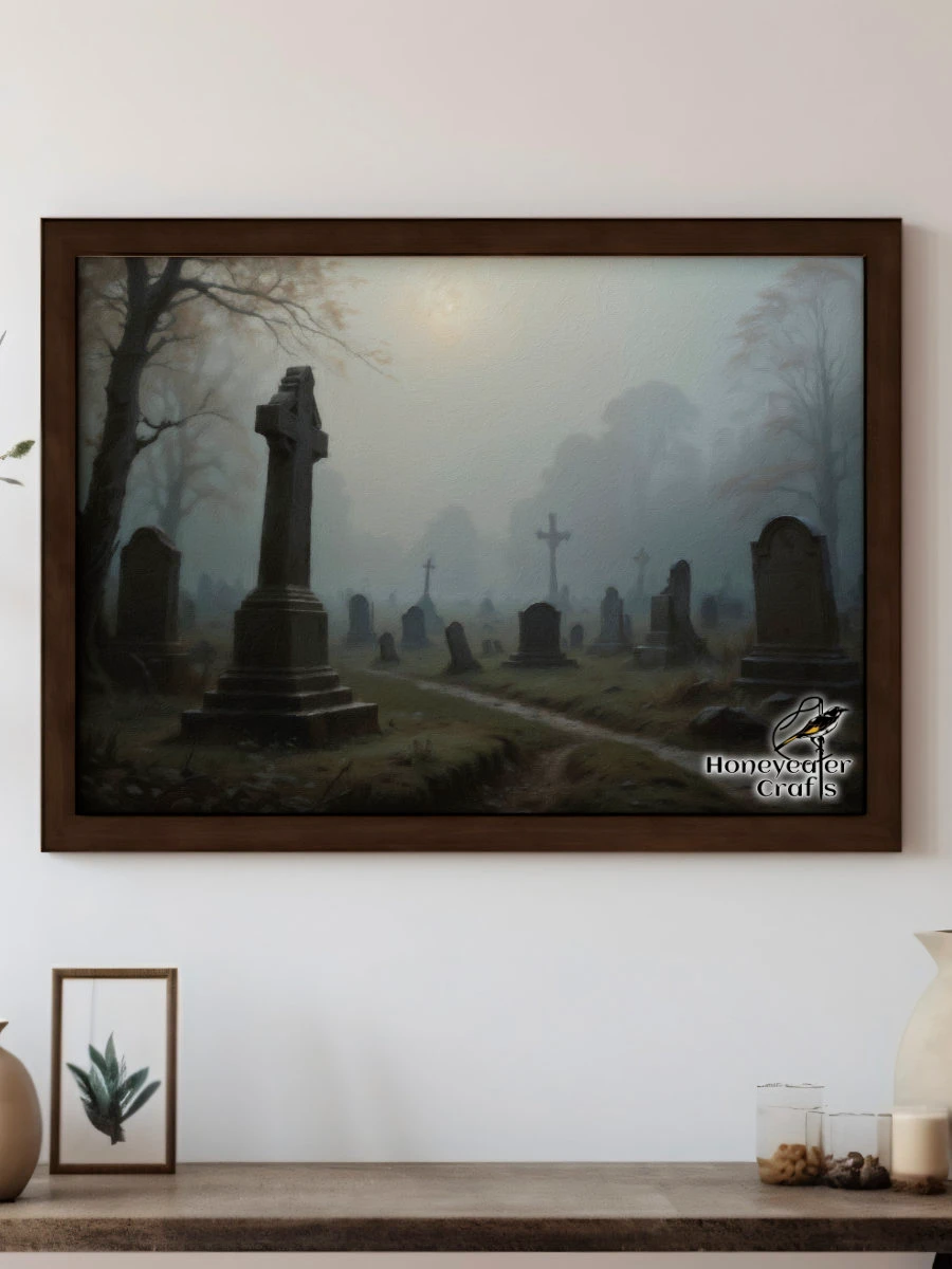 Haunted Graveyard: Halloween Art Print product image (4)