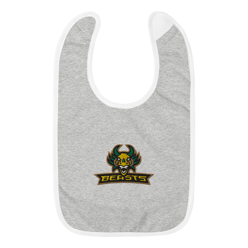 Beasts Embroidered Baby Bib product image (1)