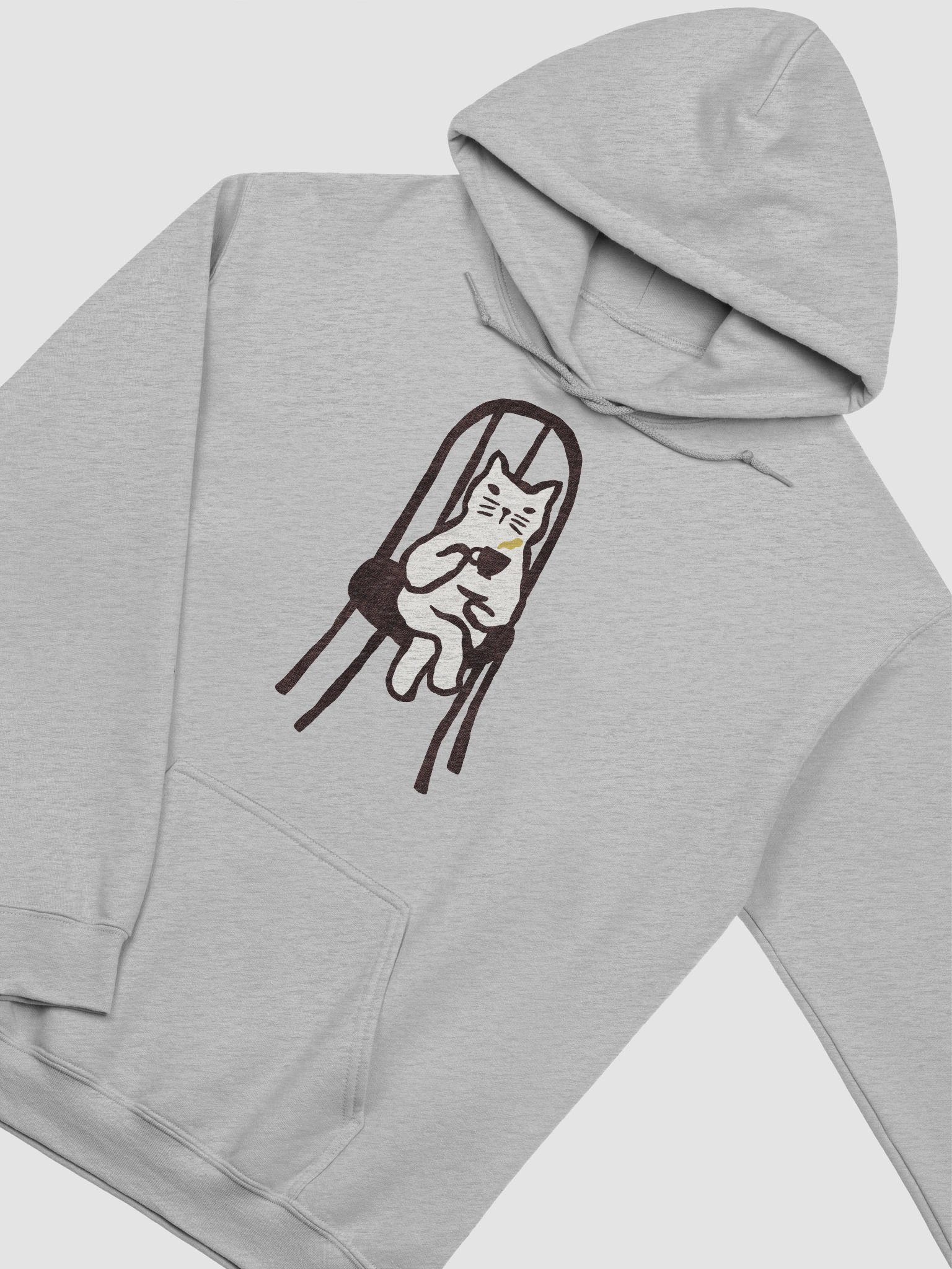 Afternoon tea with cat graphic hoodie product image (23)