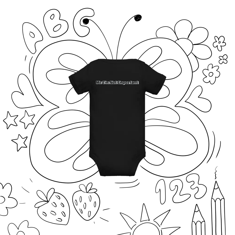 Baby Short Sleeve One Piece - Mr I'm Not Important product image (9)