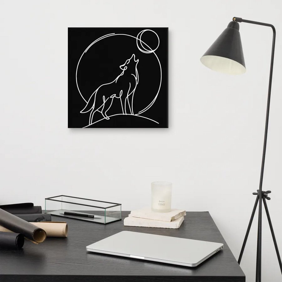 Wolf Howling At The Moon 16