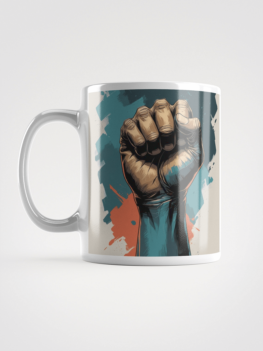 Empowerment Fist White Glossy Mug product image (3)