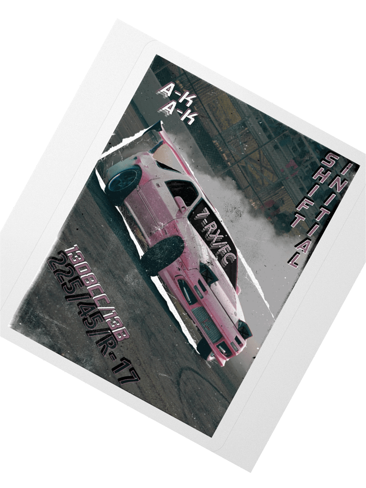 Initial Shift, FC/RX-7 Drift Cut-out | Kiss-cut Sticker product image (2)