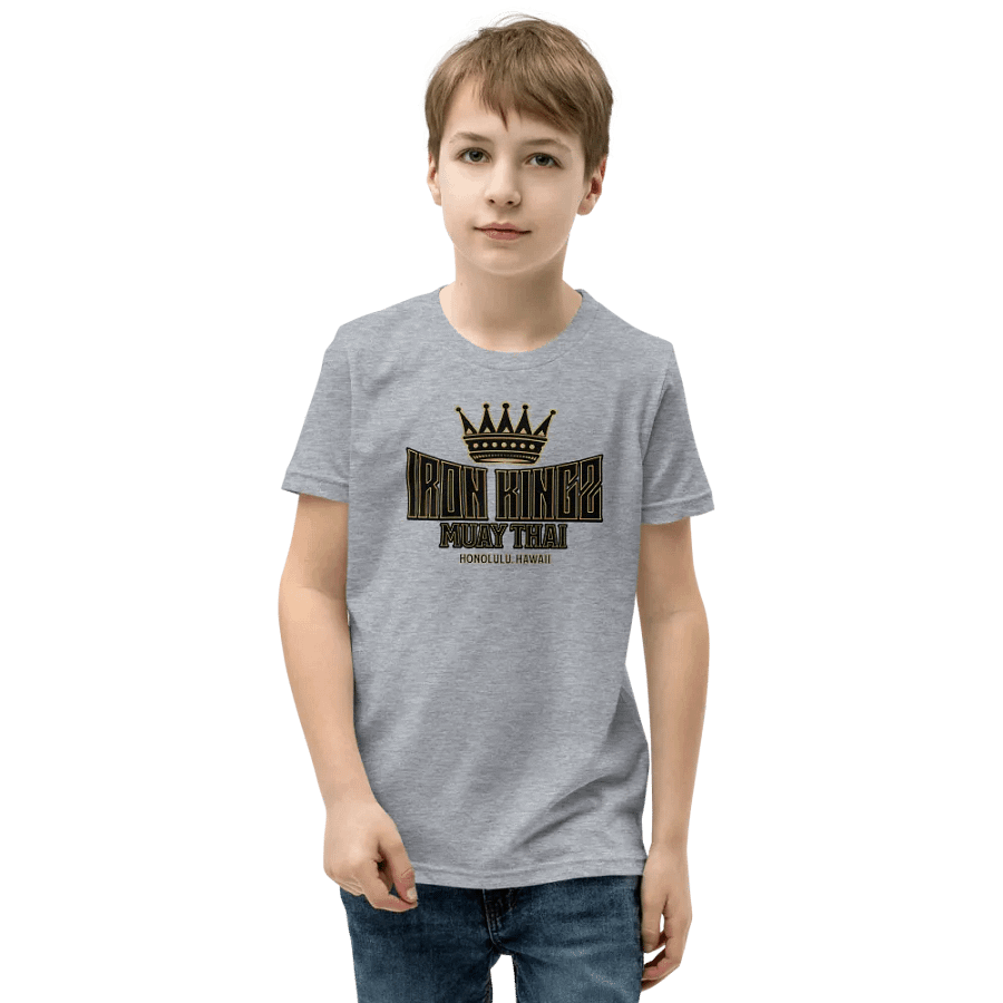 Youth Iron Kingz Muay Thai Tee W/ Skeleton Face & Crown product image (1)