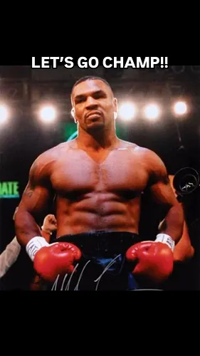 Let’s go champ! You’ve got one more in you! #miketyson #boxing