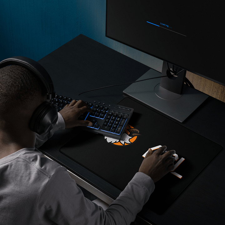 AGL Kaiju+Text Black Mousepad product image (1)