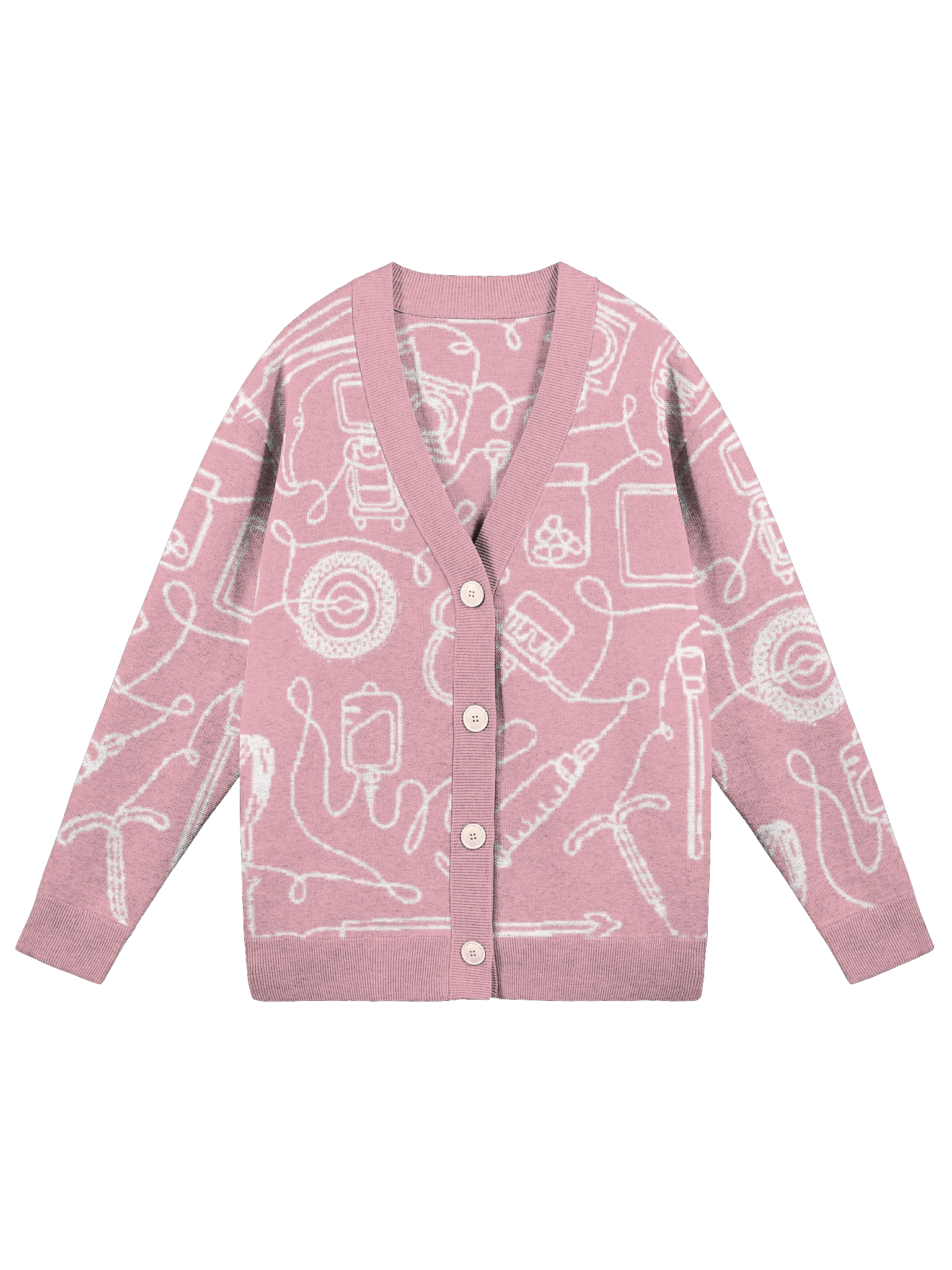 Service Line (OBGYN - Hot Pink Cardigan) product image (1)