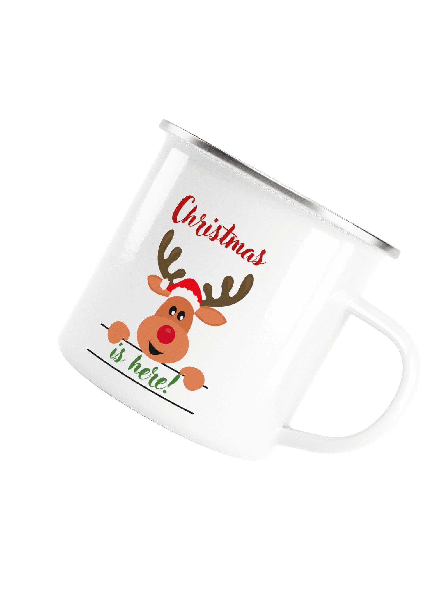 Festive Reindeer Enamel Mug product image (5)