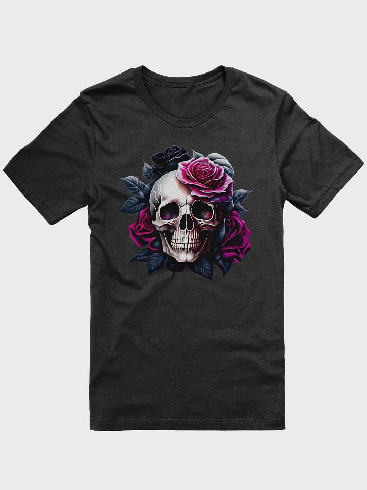Skull Flower Magenta T-shirt product image (2)
