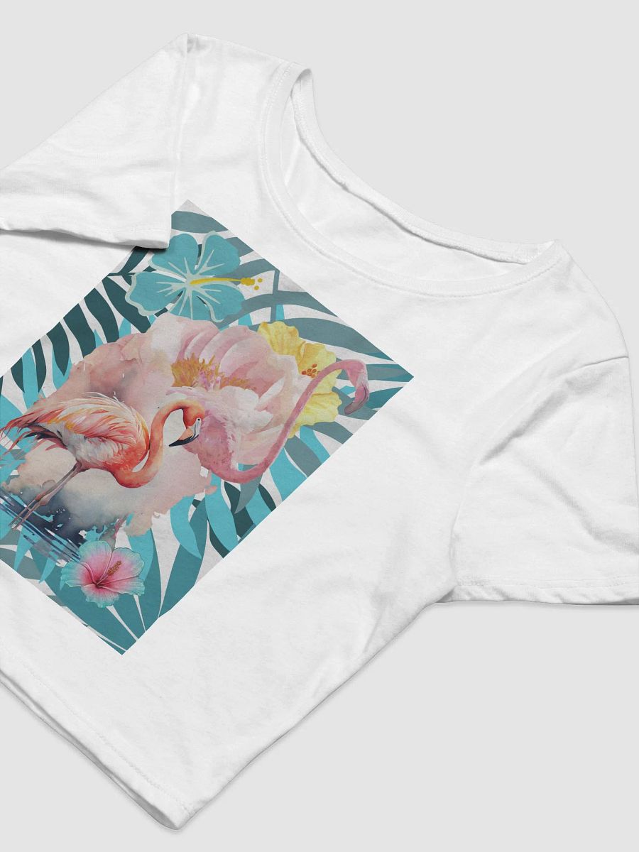Flamingo Oasis Crop Top product image (6)