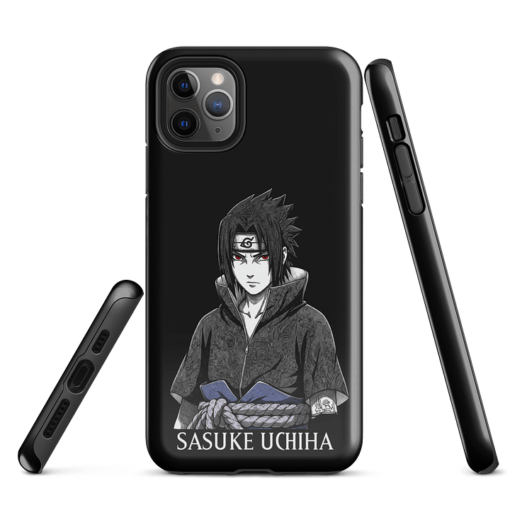 Sasuke Uchiha Lone Avenger Phone Case | Dark Manga Aesthetic Naruto Shippuden Graphic Art product image (3)