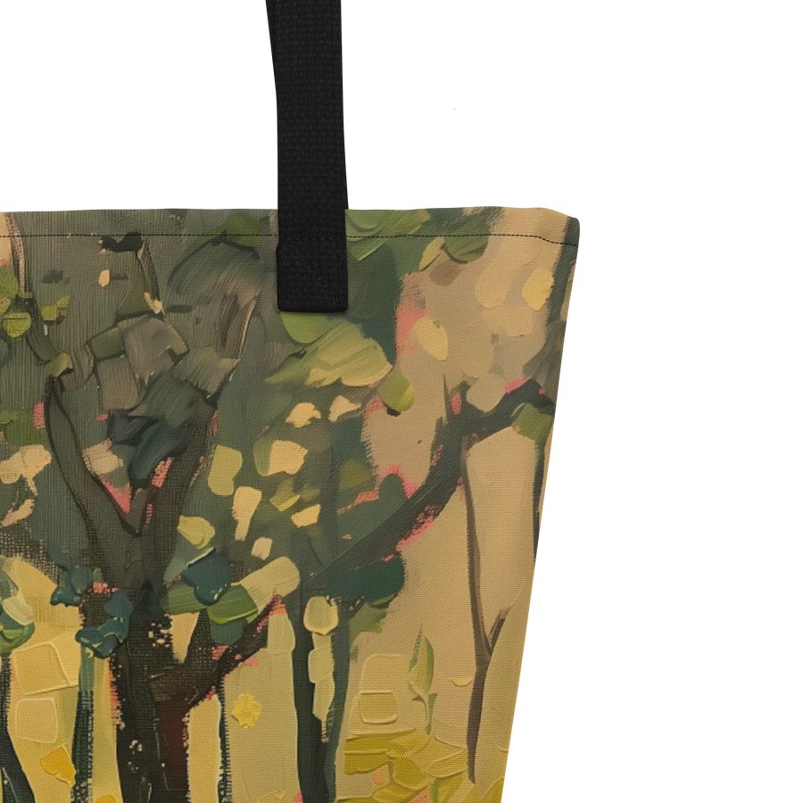 Tote Bag: Giraffe in the Forest Wildlife Painting Design product image (5)