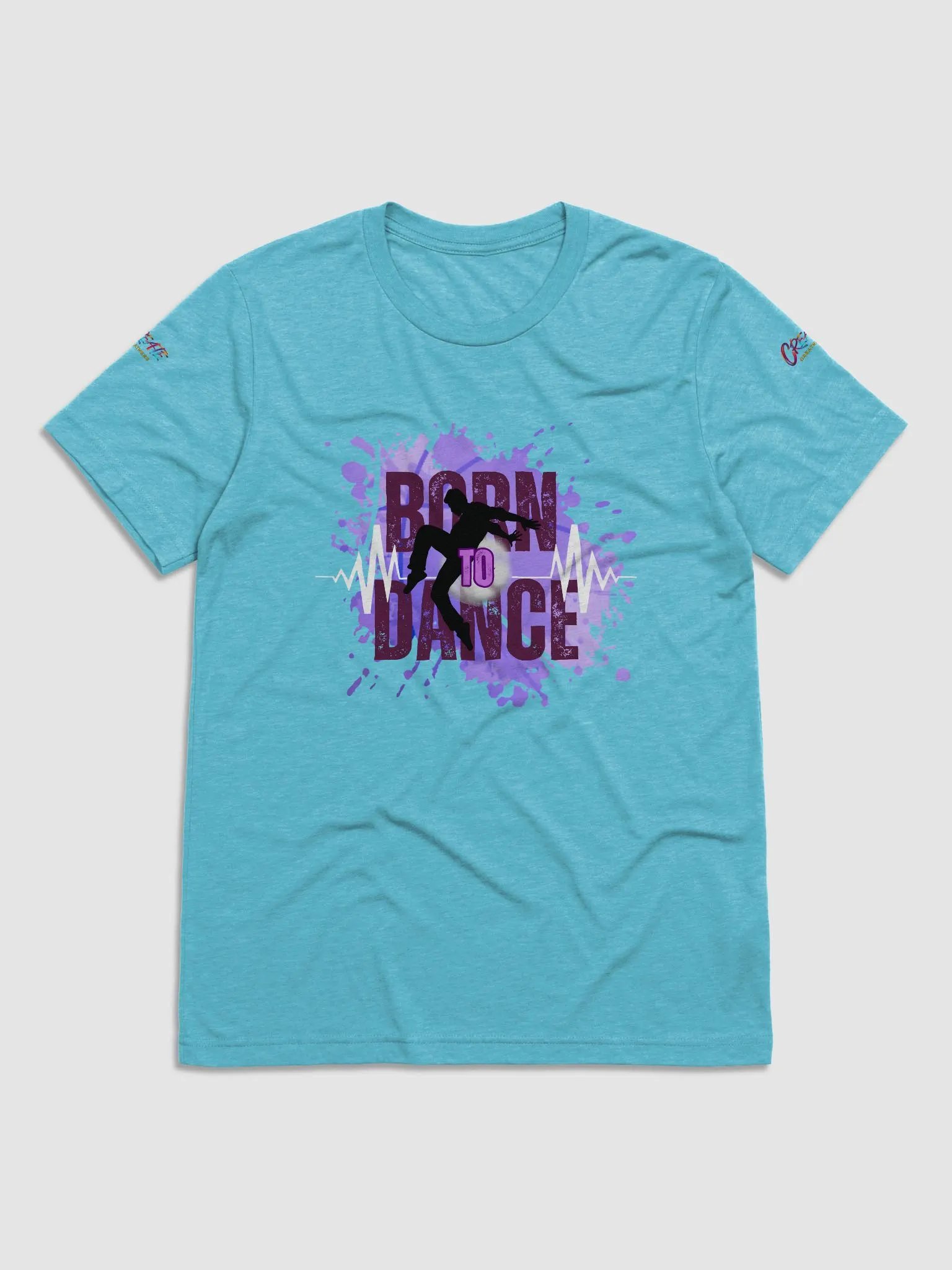 Born to Dance His Silhouette Tri blend Tee product image (2)