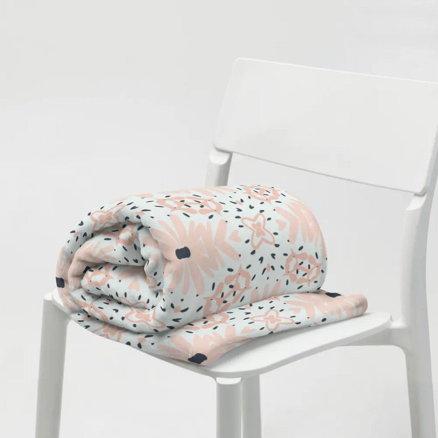 Pink Floral Blanket product image (6)
