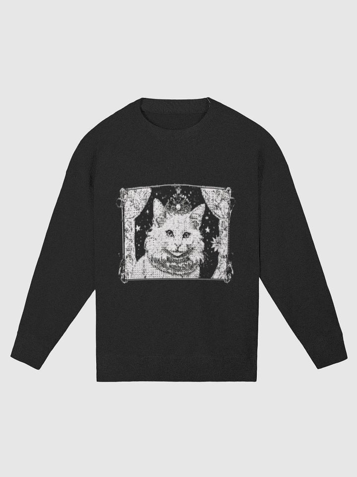 The Duchess, purrfect elegance and poise, soft jumper black product image (1)