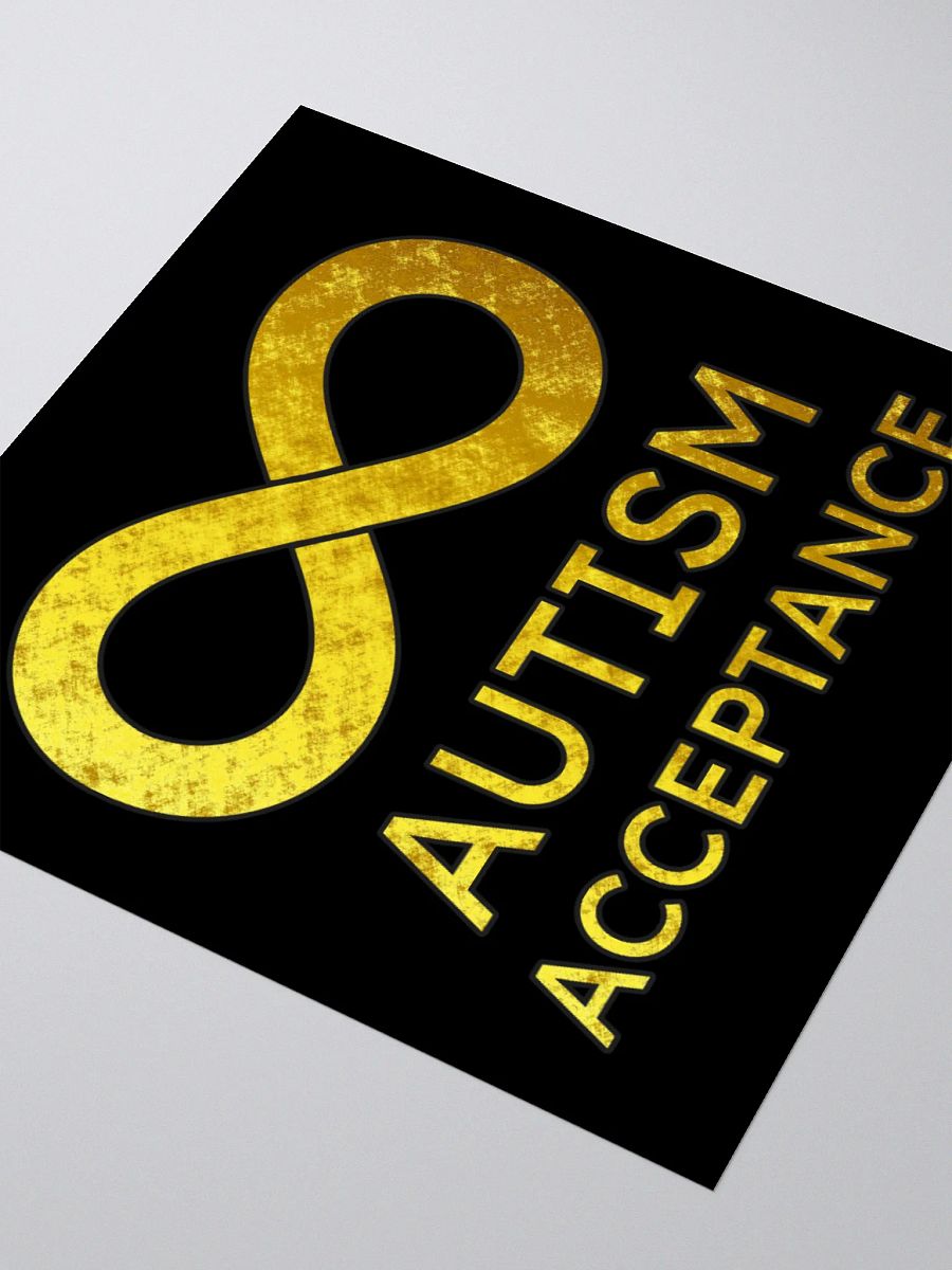 Golden Infinity Autism Acceptance Sticker product image (9)