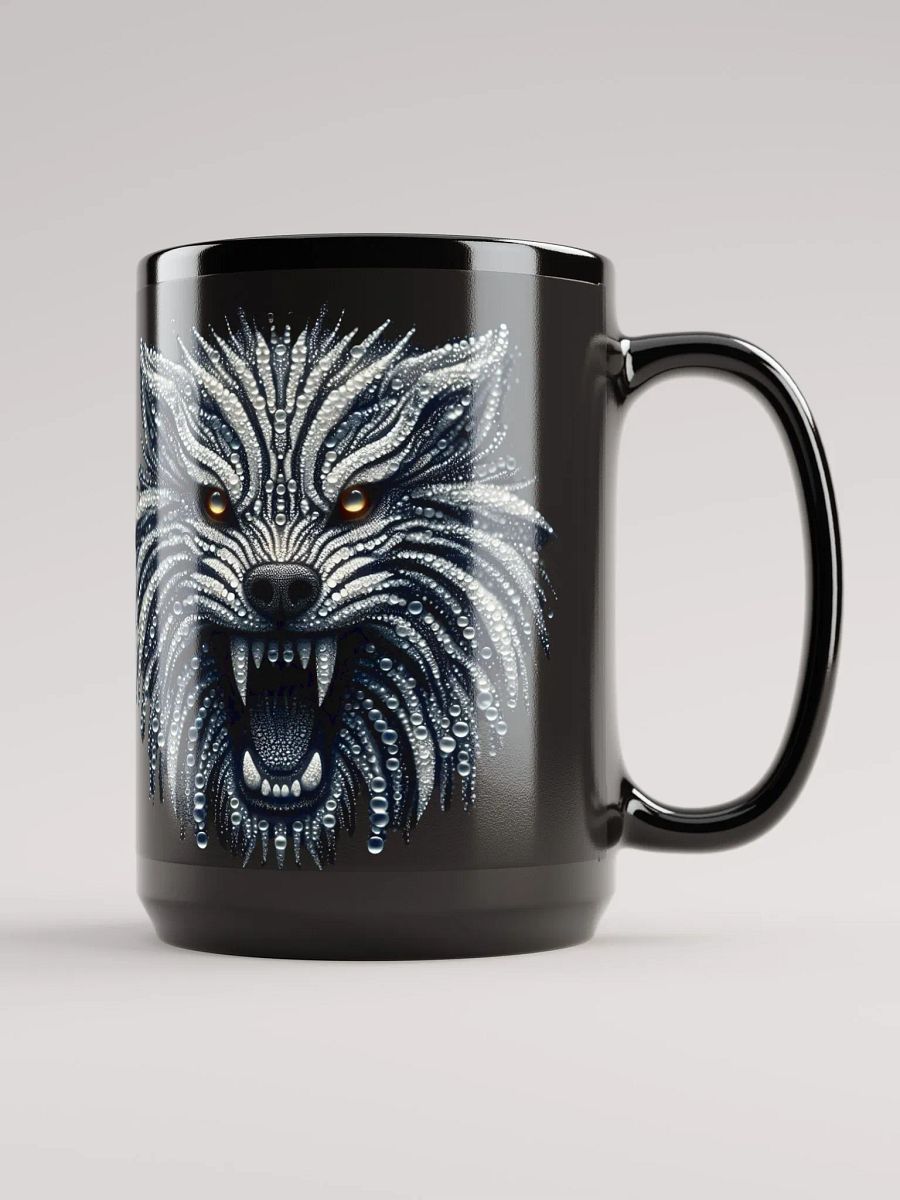 Mystical Wolf Black Glossy Mug product image (1)