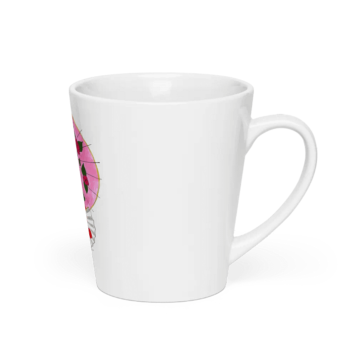Japanese Geisha (art by Dina R.) acrylic painting - Latte Mug product image (2)