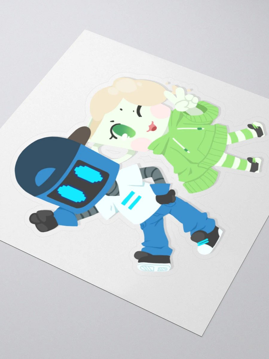 Chibi Don and Meg Victory Sticker product image (3)