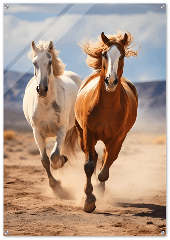 SINGLE HORSE FACE GLOSSY ACRYLIC PRINT product image (1)