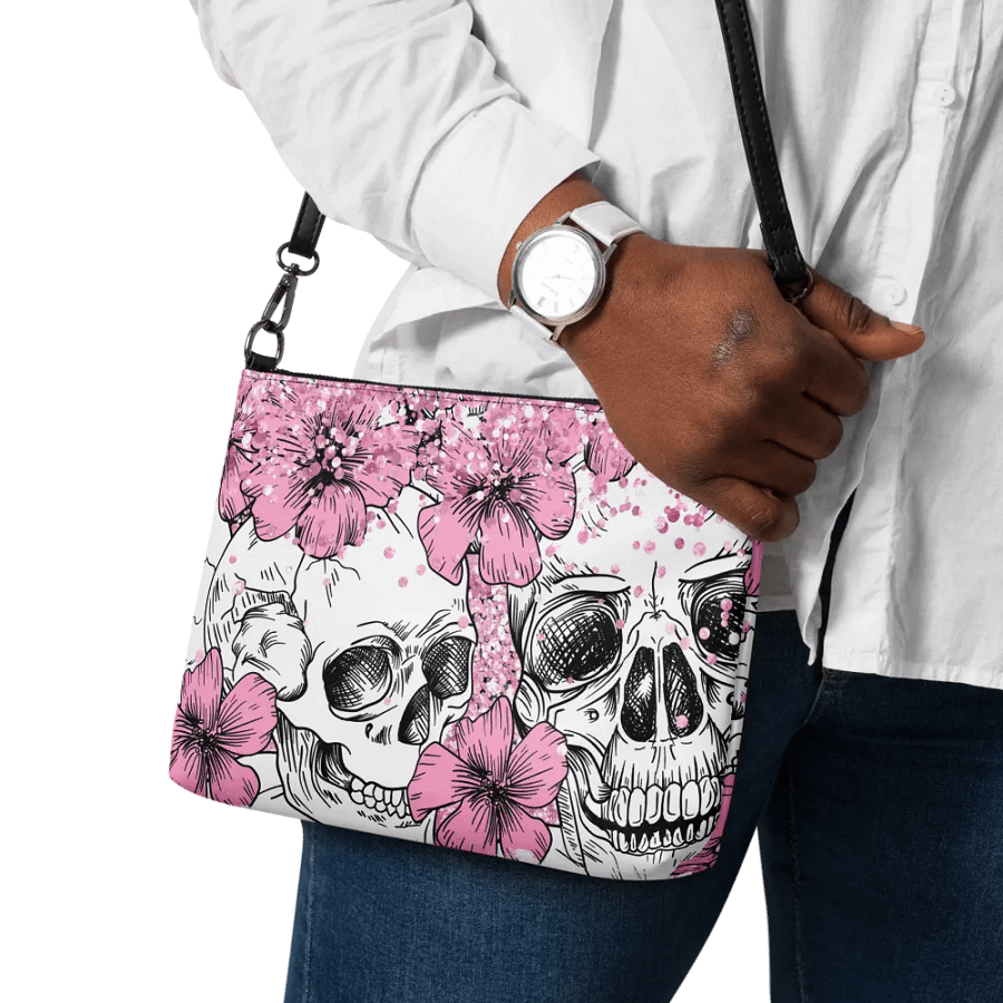 Skull & Pink Flowers Purse product image (11)