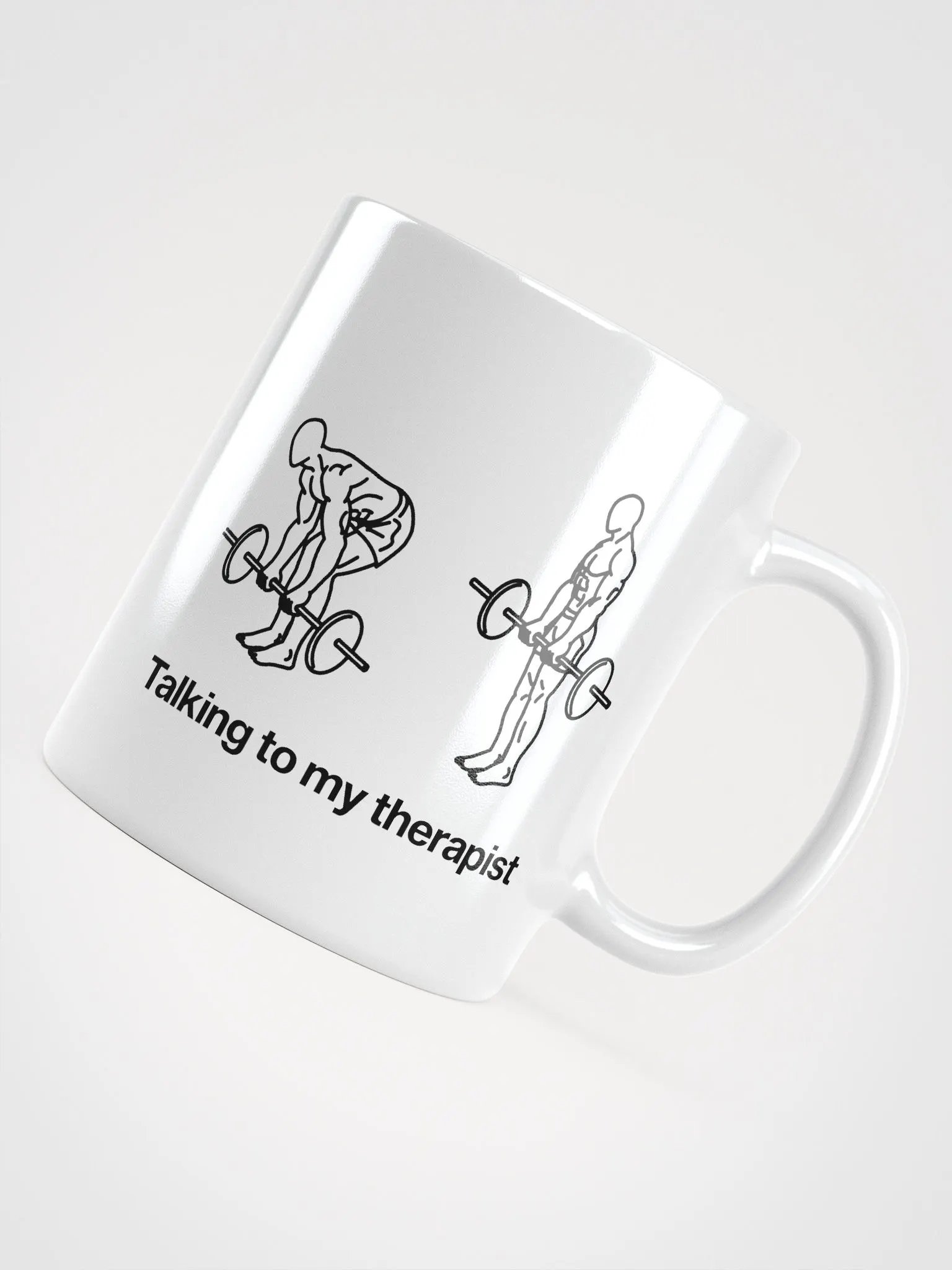 talking to my therapist (deadlift) mug - 100% ceramic product image (5)