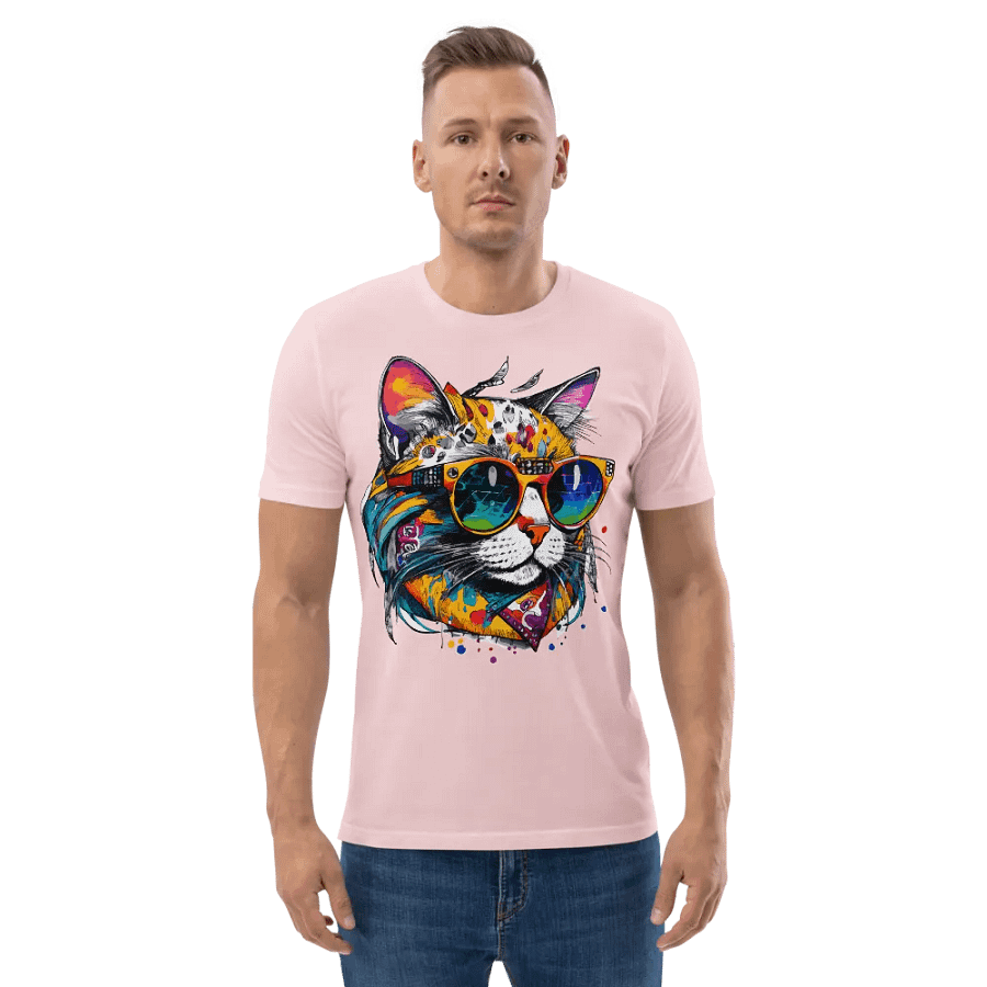 Colorsplash Hippie Katze 1 , Shirt product image (6)