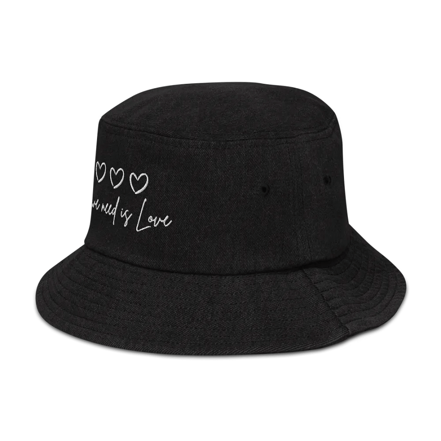 All we need is love | Denim Bucket hat product image (4)