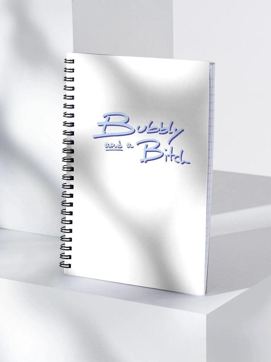Bubbly and a B*tch (blue and purple shadow design) noteboo product image (3)