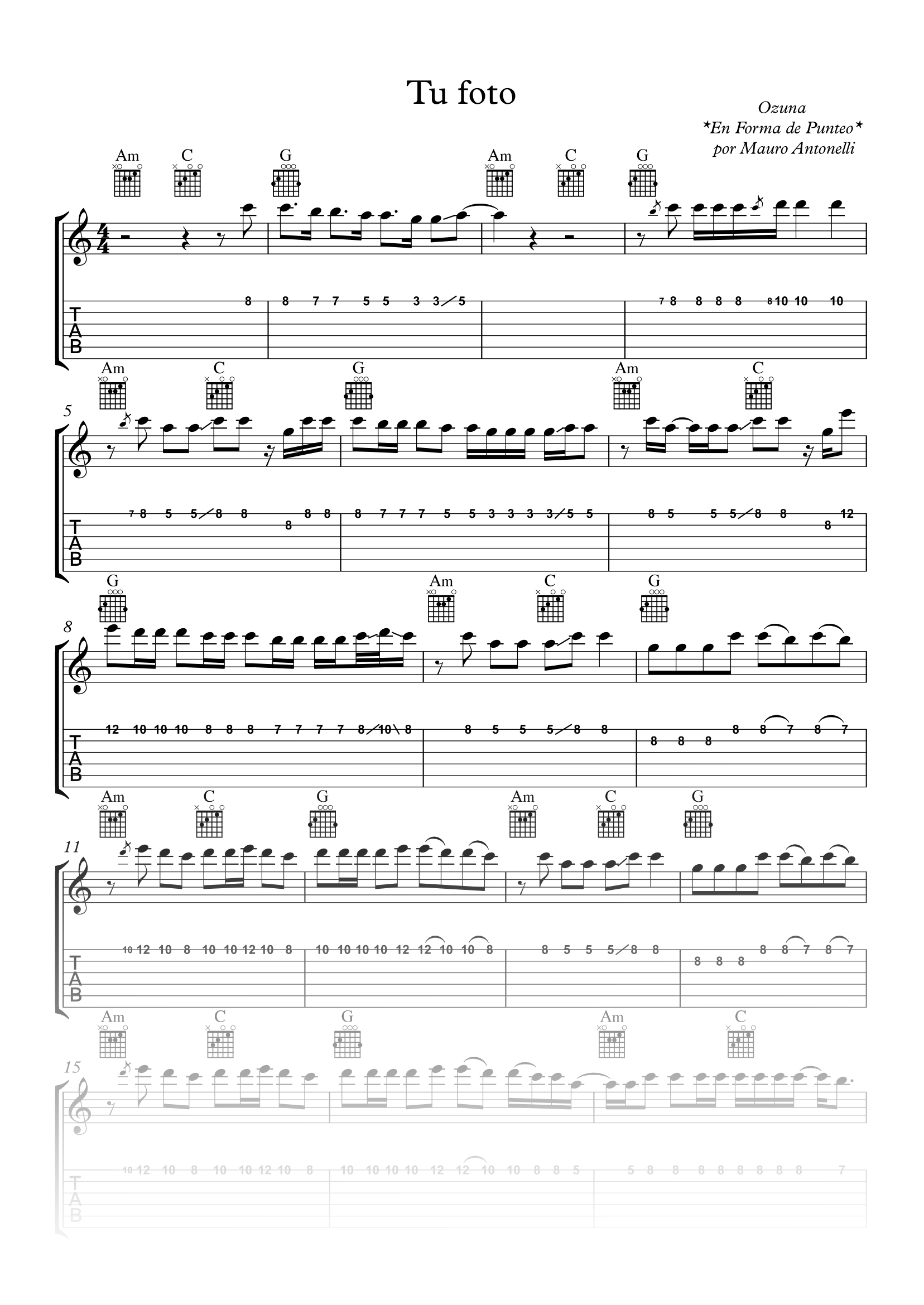 Tu foto - Partitura + Tab + Acordes + Pista product image (1)