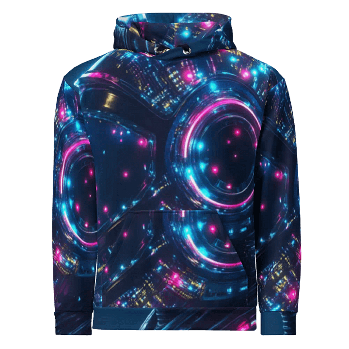 Neon Circuit Unisex Hoodie product image (1)