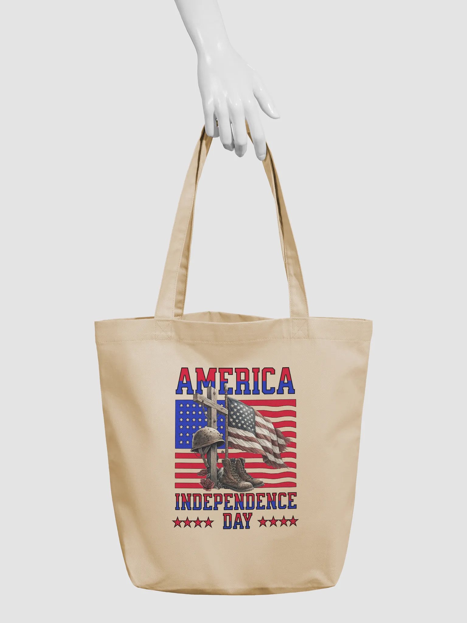 America Independence Day Patriotic Eco Tote product image (3)