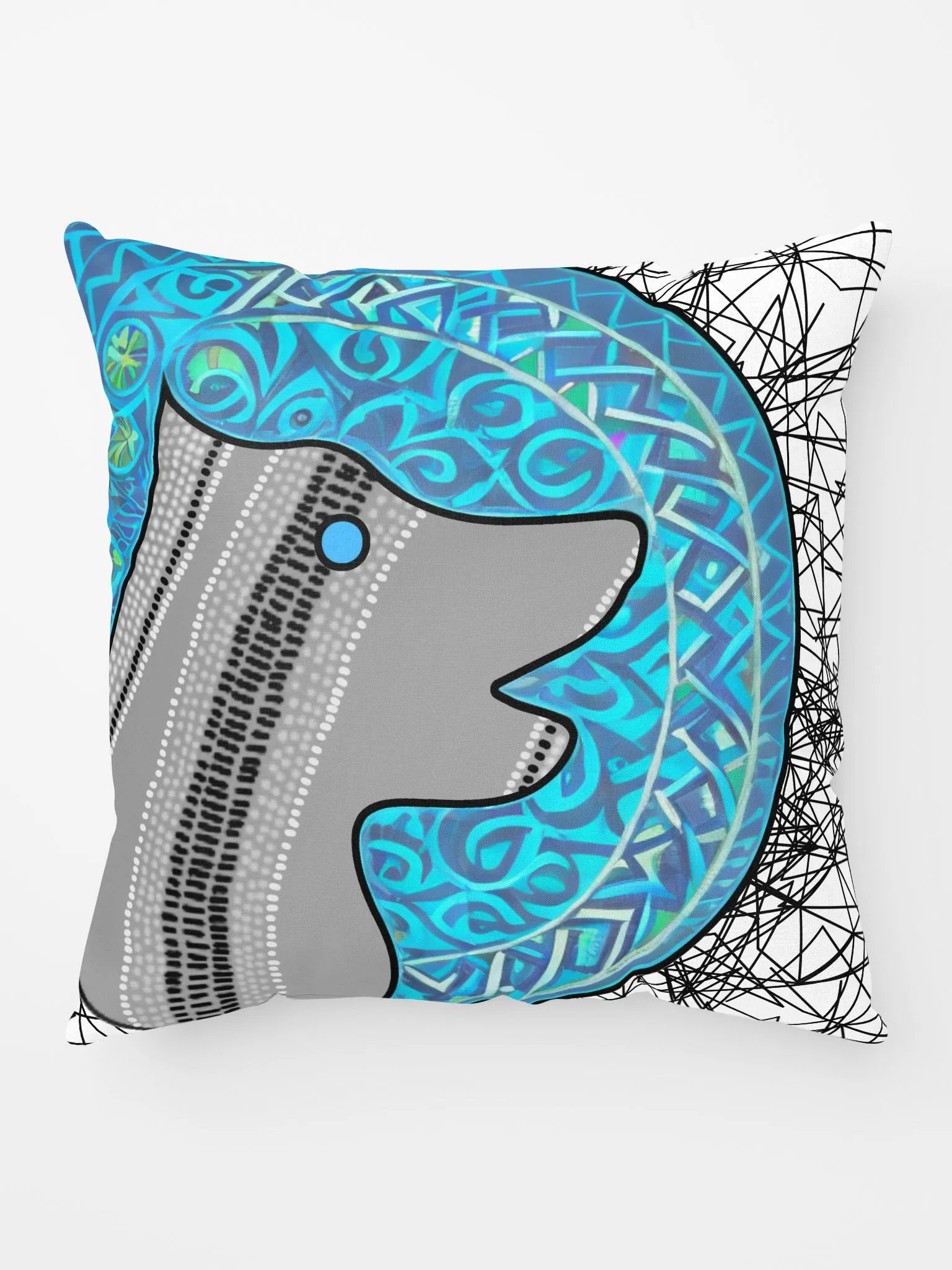 Aboriginal Design Wolf Pack Logo Supporter Cushion product image (5)