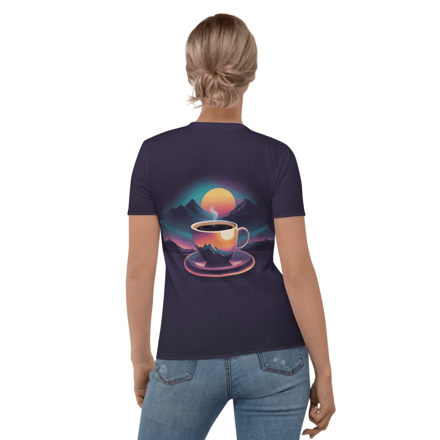 Coffee Sunset All Over Print T-shirt product image (5)