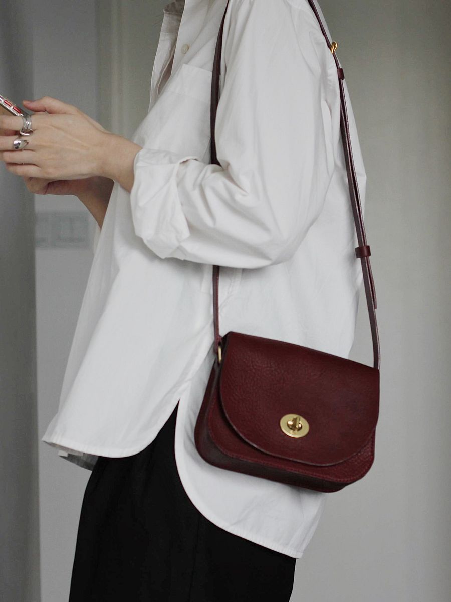 Vegetable Tanned Leather Saddle Bag product image (5)