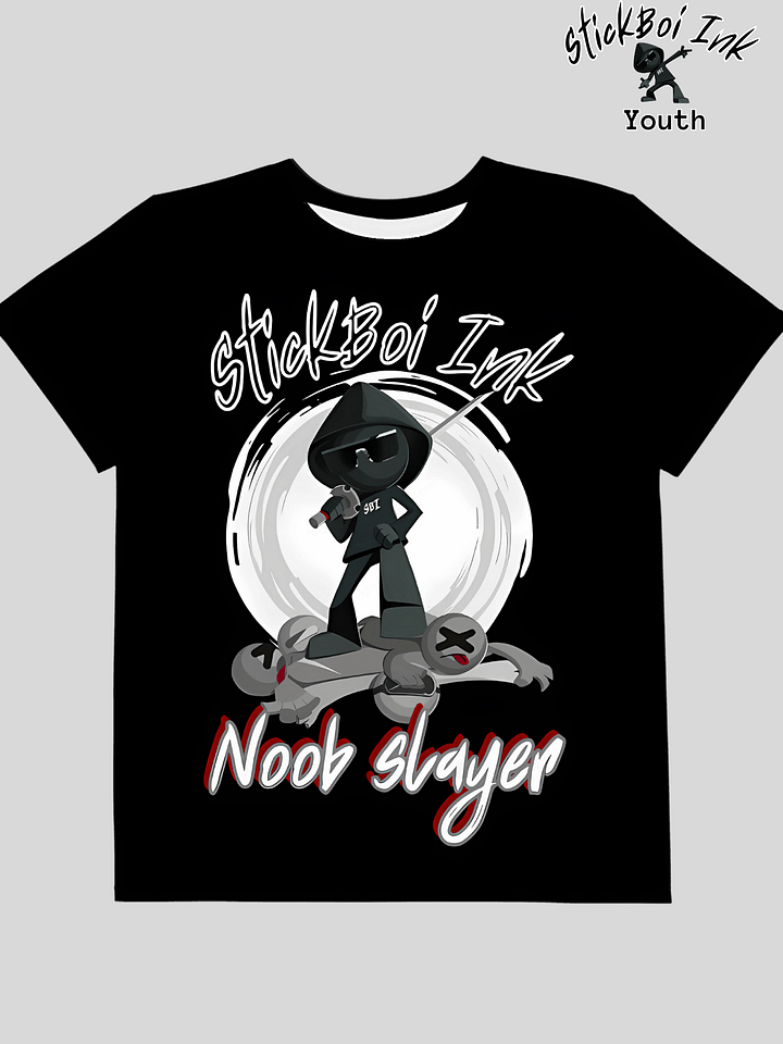Youth Gamer tshirt – NOOB Slayer by StickBoi Ink product image (1)