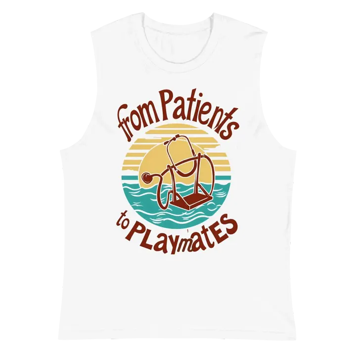 from patients to playmates, Playful Stethoscope Swing Muscle Tank product image (2)