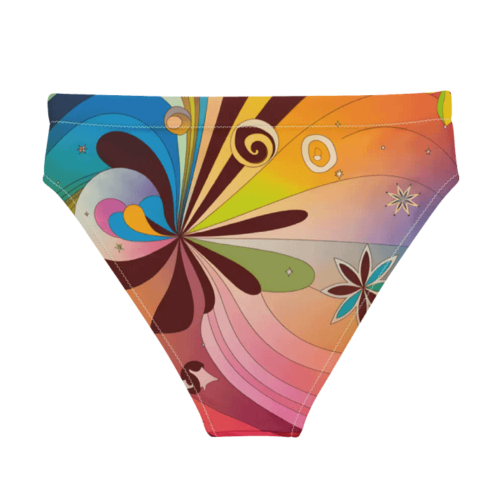Sunburst Bloom High-Waisted Bikini Bottoms product image (2)