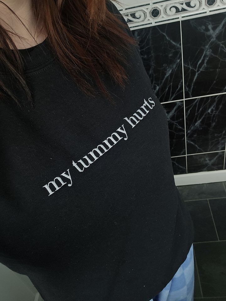 "my tummy hurts" - Campy Crewneck (Embroidered) product image (1)