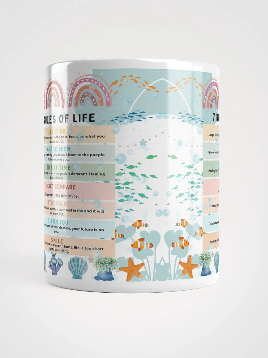 7 Rules of Life Positive Pastel Color Coffee Mug product image (5)