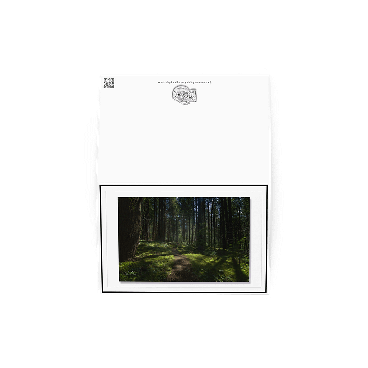 Lower Dungeness Trail Timber sun lighting Greeting Card product image (4)