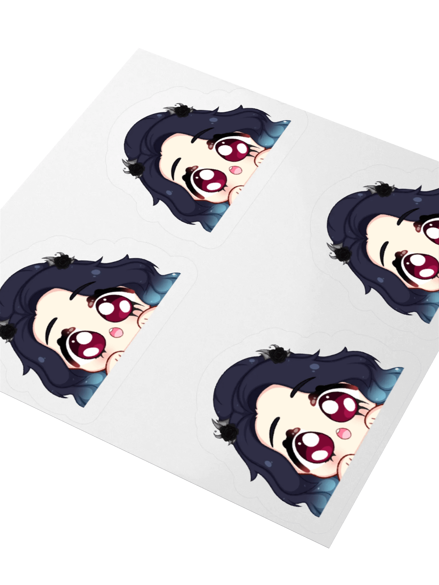 Lily Cyren "Peeking" Kiss-Cut Sticker (x4) product image (4)