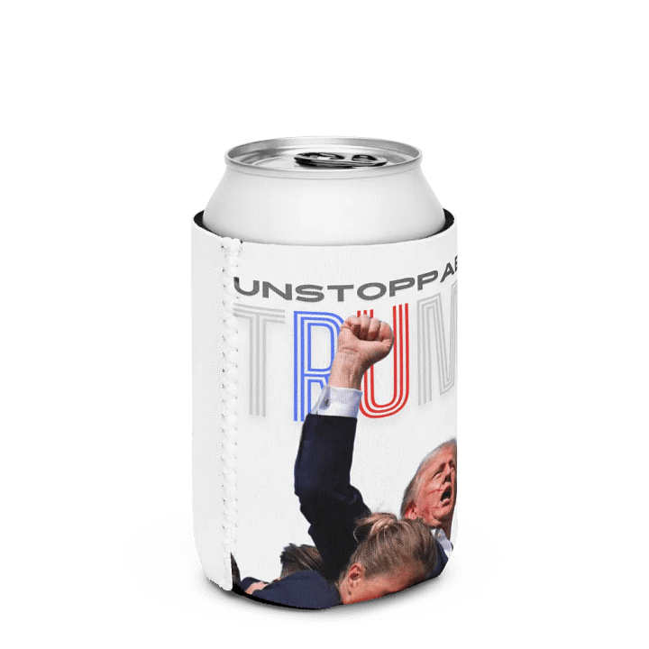 Unstoppable Trump: Fist Pumping Freedom Koozy product image (2)