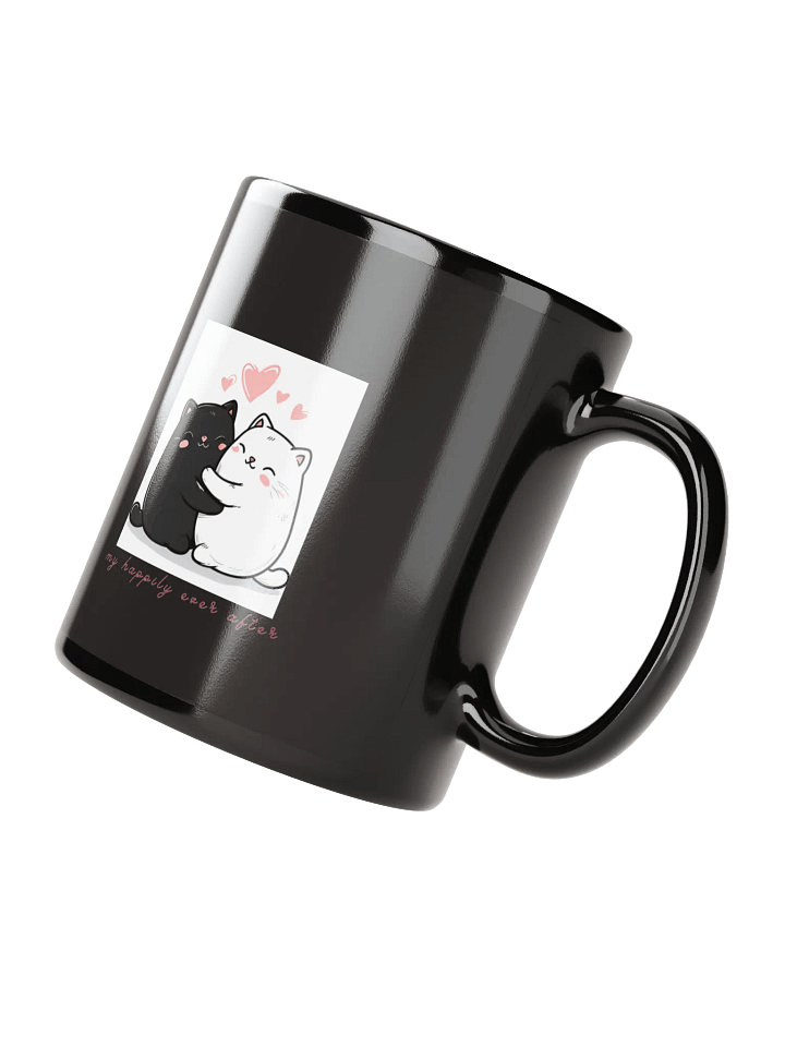 Purrfect Love Black Glossy Mug product image (2)