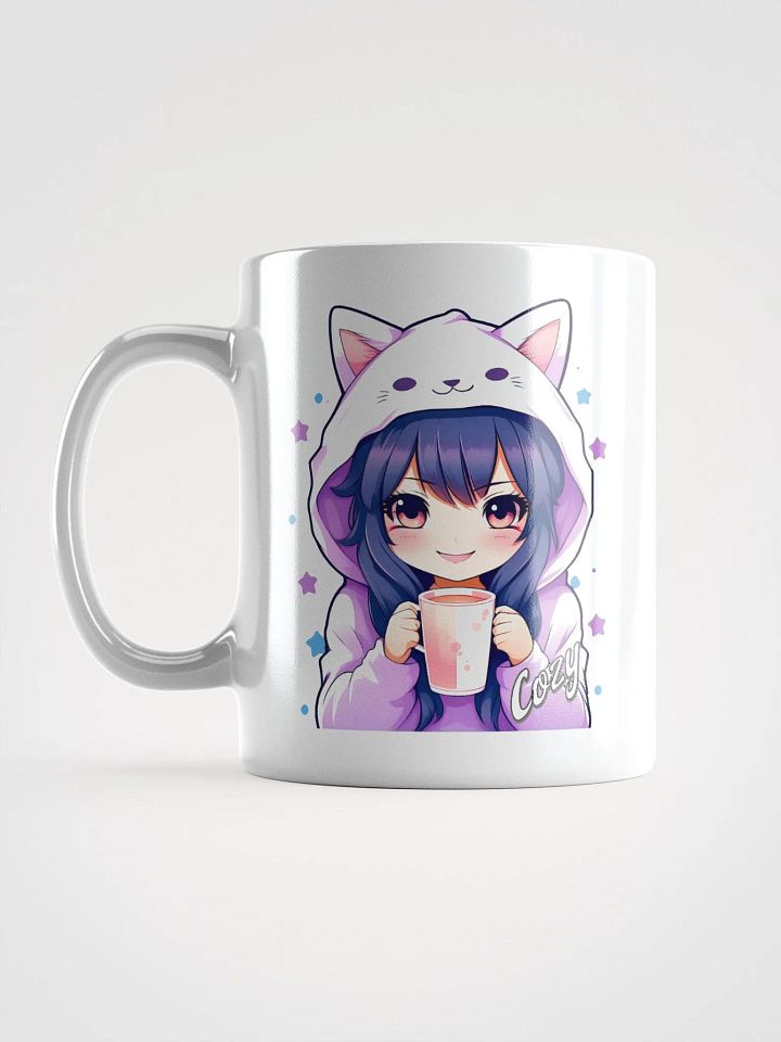 Cozy Kawaii Anime Girl - Coffee or Soup Mug - 11 oz - 15 oz - 20 oz - v1 product image (2)